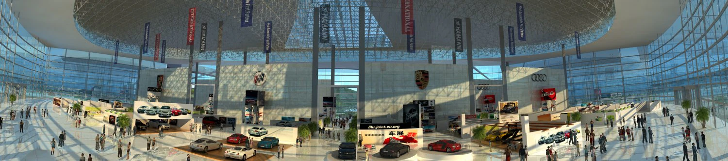 car sales center 3D Model .c4d .max .obj .3ds .fbx .stl .blend 