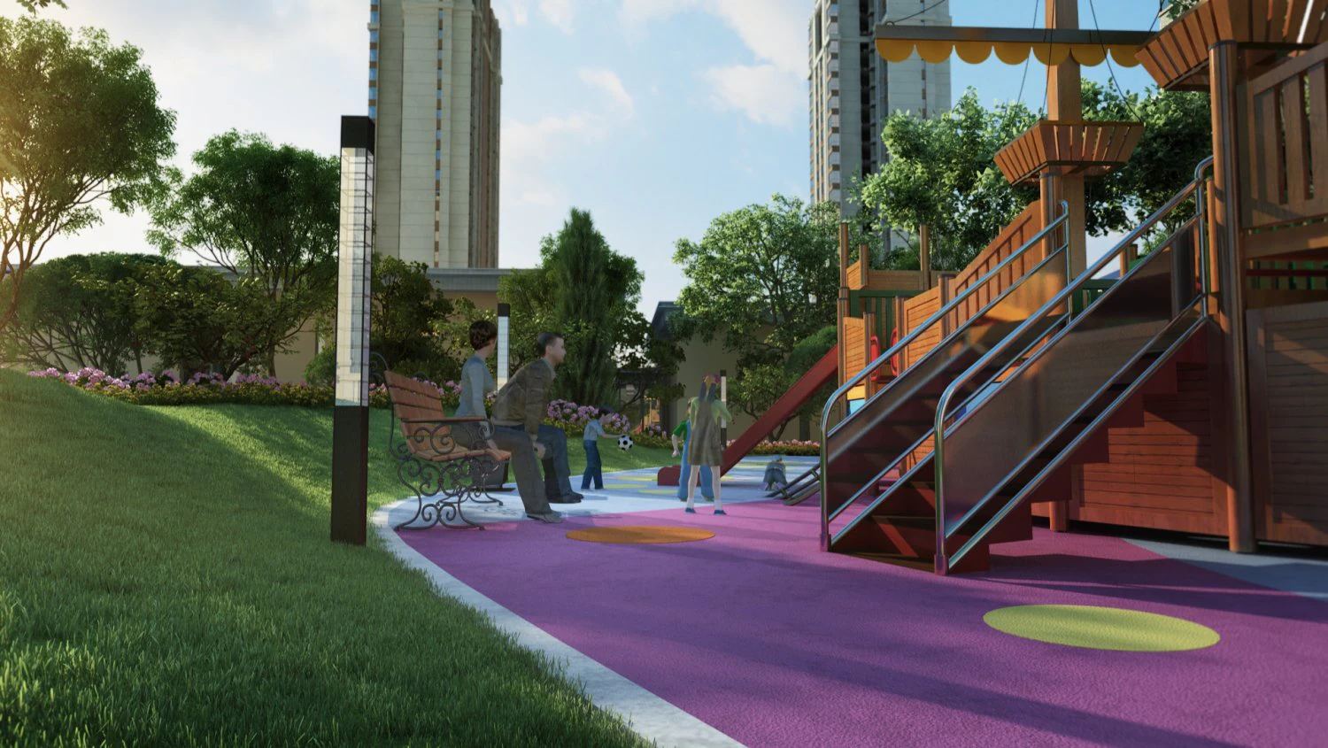 childrens amusement park 01 3D Model .c4d .max .obj .3ds .fbx .stl .blend