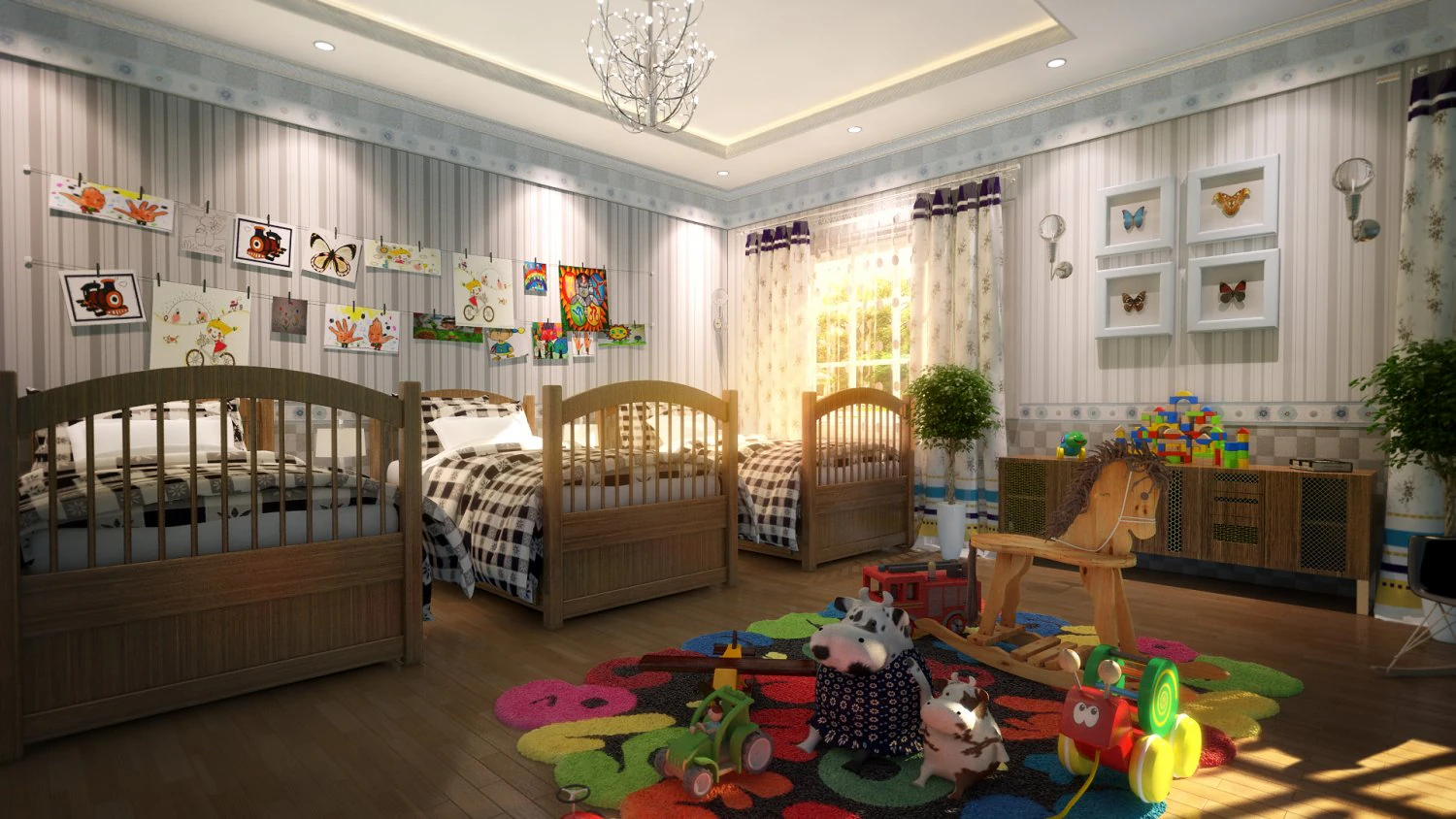 childrens amusement park 02 3D Model .c4d .max .obj .3ds .fbx .stl .blend