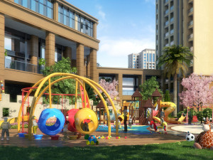 childrens amusement park 04 3D Model