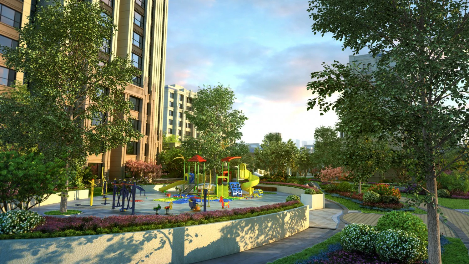 vchildrens amusement park 05 3D Model .c4d .max .obj .3ds .fbx .stl .blend