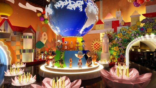 childrens amusement park 07 3D Model .c4d .max .obj .3ds .fbx .stl .blend 