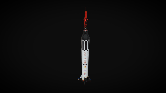 mercury redstone 3D-Modell .c4d .max .obj .3ds .fbx .stl .blend 