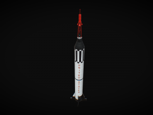 mercury redstone Modelo 3D