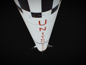 mercury redstone 3D-Modell