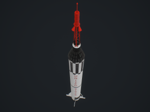 mercury redstone 3D-Modell