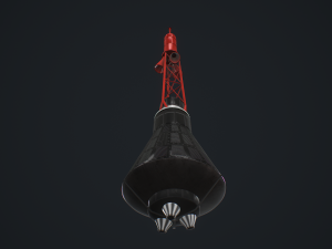 mercury redstone 3D-Modell