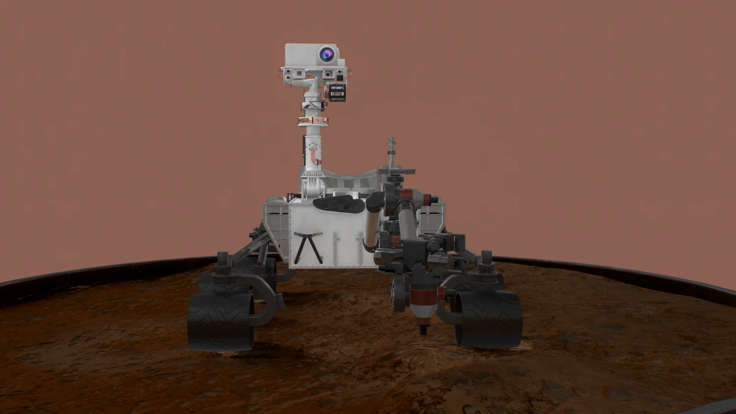 curiosity - mars rover 3D Model .c4d .max .obj .3ds .fbx .stl .blend 