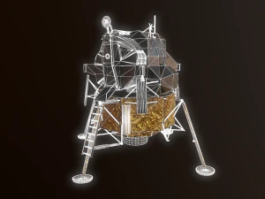Lunar module - lem - apollo program 3D Model
