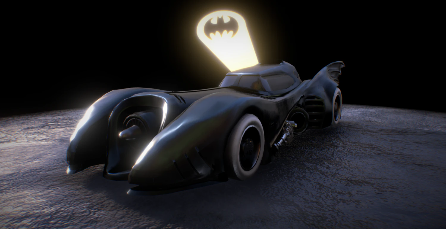 batmobile 1989 3D Model .c4d .max .obj .3ds .fbx .stl .blend 