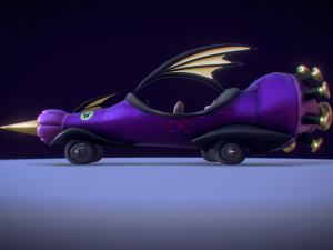 wacky races - the mean machine 3D Model