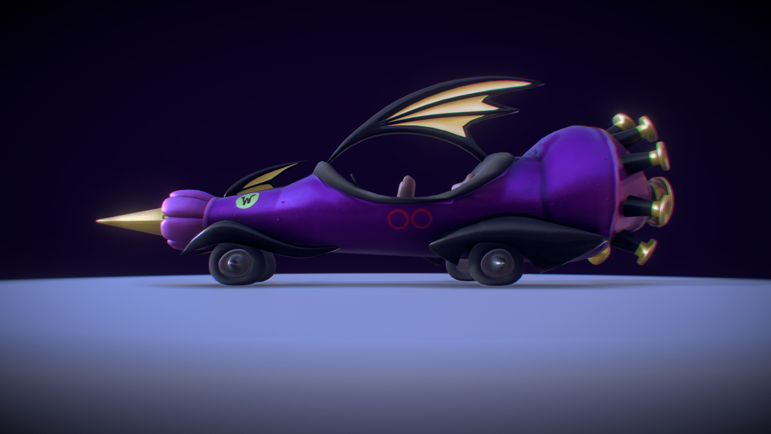 Wacky Races The Mean Machine 3d Model In Racing 3dexport