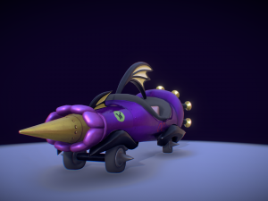 wacky races - the mean machine 3D Model