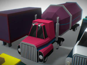 pacote lowpoly de ve&iacute;culos Modelo 3D