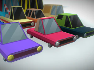 pacote lowpoly de ve&iacute;culos Modelo 3D