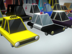 pacote lowpoly de ve&iacute;culos Modelo 3D
