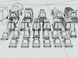 pacote lowpoly de ve&iacute;culos Modelo 3D