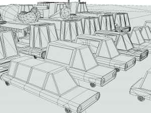 vehicles lowpoly pack Modelo 3D