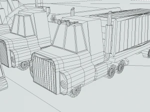 pacote lowpoly de ve&iacute;culos Modelo 3D