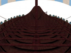 viking ship Model 3D