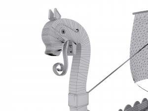viking ship Model 3D