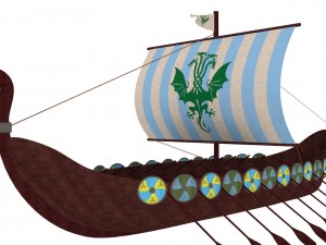 viking ship 2 Modello 3D