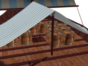 viking cargo ship knorr 3D Model