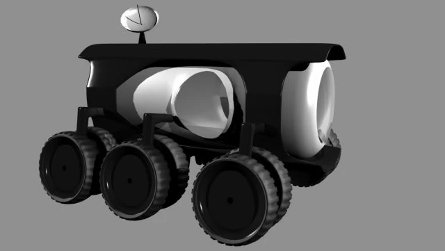futuristic moon vehicle 3D Model .c4d .max .obj .3ds .fbx .stl .blend 