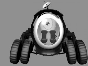 futuristic moon vehicle Modelo 3D