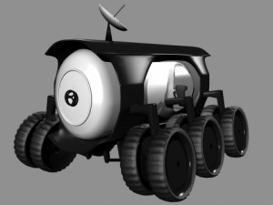 futuristic moon vehicle Modelo 3D
