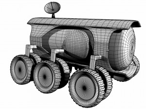 futuristic moon vehicle Modelo 3D