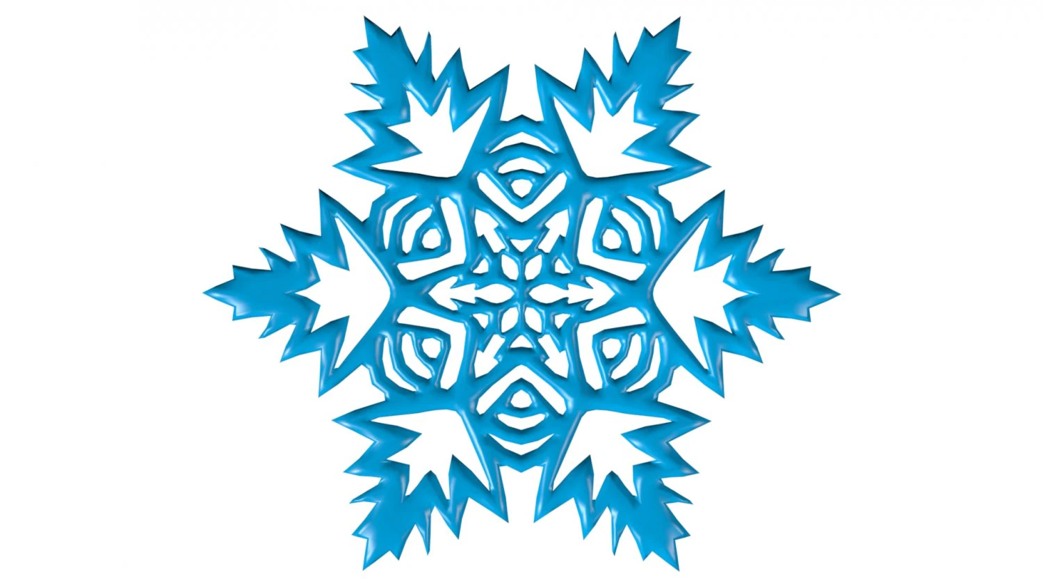 płatek śniegu Model 3D .c4d .max .obj .3ds .fbx .stl .blend 