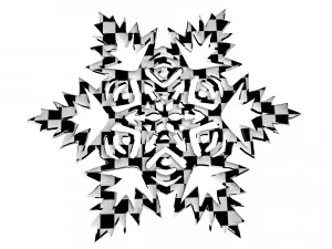 płatek śniegu Model 3D