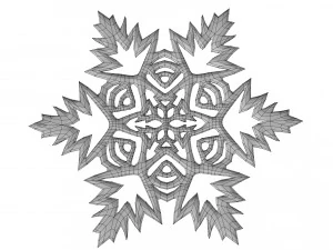 płatek śniegu Model 3D