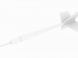 3d dartboard and darts 3D Model