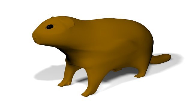 groundhog Modelo 3D .c4d .max .obj .3ds .fbx .stl .blend 