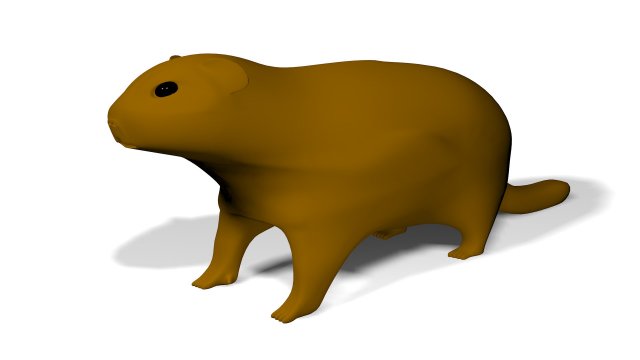 groundhog uvw 3D Модель .c4d .max .obj .3ds .fbx .stl .blend 