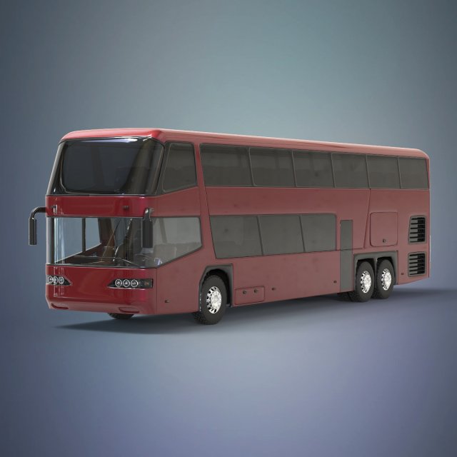 bus 3D Model .c4d .max .obj .3ds .fbx .stl .blend 