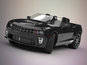 camaro convertible car 3D Models