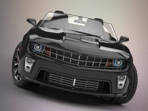 camaro convertible car 3D Model
