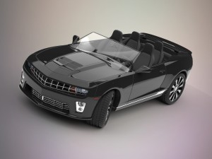 camaro convertible car 3D Model