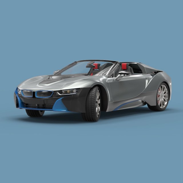 convertible sport car Model 3D .c4d .max .obj .3ds .fbx .stl .blend 