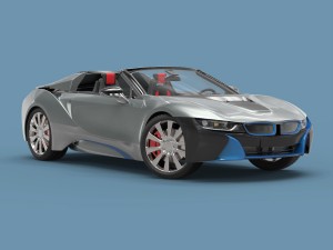 convertible sport car Model 3D