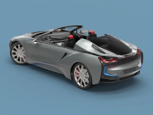 convertible sport car Model 3D