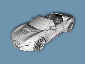 convertible sport car Model 3D