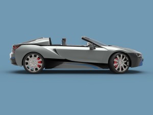 convertible sport car Model 3D