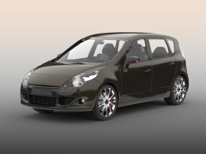 hatchback car Model 3D