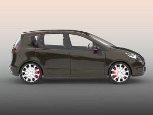 hatchback car 3D-Modell