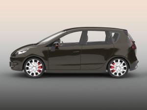 hatchback car 3D-Modell