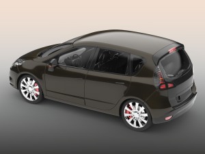 hatchback car 3D-Modell